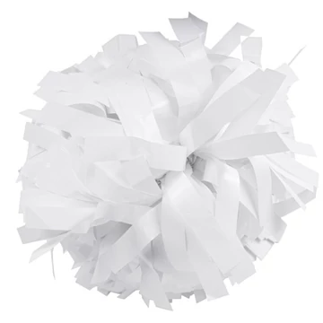 Metál pom-pon - 6' méret - Fehér